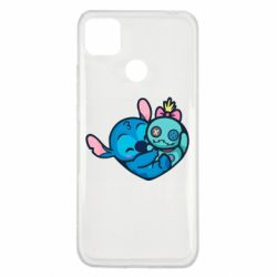 Чехол для Xiaomi Redmi 9c Стич с куклой