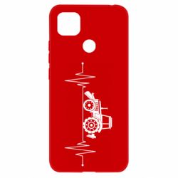 Чехол для Xiaomi Redmi 9c Трактор импульс