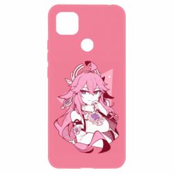 Чехол для Xiaomi Redmi 9c Yae Miko portrait - PrintSalon