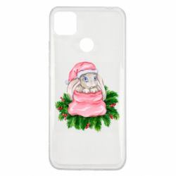Чехол для Xiaomi Redmi 9c Заяц Новогодний - PrintSalon