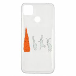 Чехол для Xiaomi Redmi 9c Зайцы возле морковки