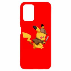 Чехол для Xiaomi Redmi Note 10 4G/10s Cute Detective Pikachu - PrintSalon