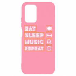 Чехол для Xiaomi Redmi Note 10 4G/10s Eat sleep dj repeat. - PrintSalon