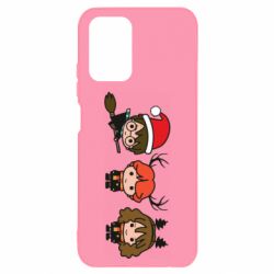 Чохол для Xiaomi Redmi Note 10 4G/10s Гаррі Поттер та друзі новорічні - PrintSalon