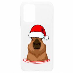 Чехол для Xiaomi Redmi Note 10 4G/10s Новогодняя капибара - PrintSalon