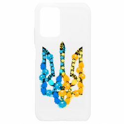 Чохол для Xiaomi Redmi Note 10 4G/10s Тризуб квіти Україна - PrintSalon