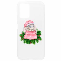 Чехол для Xiaomi Redmi Note 10 4G/10s Заяц Новогодний - PrintSalon