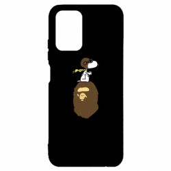 Чехол для Xiaomi Redmi Note 10 4G/10s A bathing ape peanuts - PrintSalon