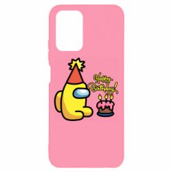 Чохол для Xiaomi Redmi Note 10 4G/10s Among Us Happy Birthday - PrintSalon