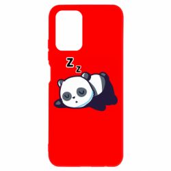 Чехол для Xiaomi Redmi Note 10 4G/10s Cute panda sleeping - PrintSalon