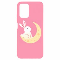 Чехол для Xiaomi Redmi Note 10 4G/10s Cute rabbit on the moon - PrintSalon