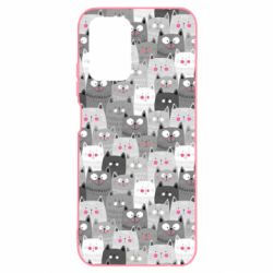 Чохол для Xiaomi Redmi Note 10 4G/10s Gray cats pattern - PrintSalon