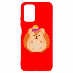 Чехол для Xiaomi Redmi Note 10 4G/10s Little hedgehog in a hat - PrintSalon