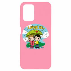 Чехол для Xiaomi Redmi Note 10 4G/10s Love is ... in the rain - PrintSalon