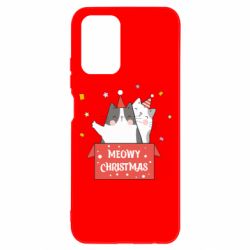 Чехол для Xiaomi Redmi Note 10 4G/10s Meowy Christmas ( present box ) - PrintSalon