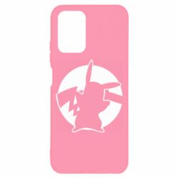 Чехол для Xiaomi Redmi Note 10 4G/10s Pikachu silhouette