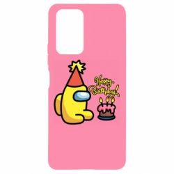 Чехол для Xiaomi Redmi Note 10 Pro Among Us Happy Birthday