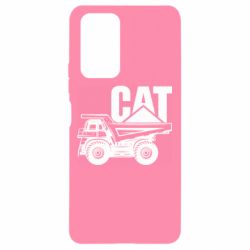 Чехол для Xiaomi Redmi Note 10 Pro CAT logo and truck - PrintSalon