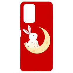Чехол для Xiaomi Redmi Note 10 Pro Cute rabbit on the moon - PrintSalon