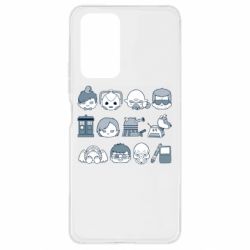 Чехол для Xiaomi Redmi Note 10 Pro Doctor who icons - PrintSalon