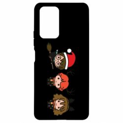 Чохол для Xiaomi Redmi Note 10 Pro Гаррі Поттер та друзі новорічні - PrintSalon