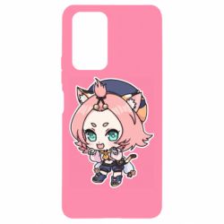 Чехол для Xiaomi Redmi Note 10 Pro Genshin Impact chibi Diona - PrintSalon