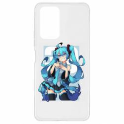 Чехол для Xiaomi Redmi Note 10 Pro Hatsune Miku art - PrintSalon