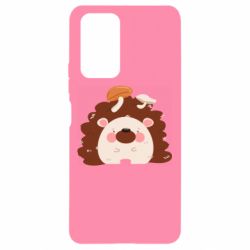 Чехол для Xiaomi Redmi Note 10 Pro Hedgehog with mushrooms - PrintSalon