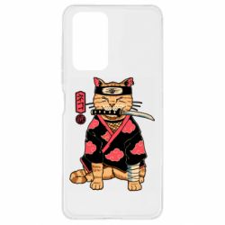Чехол для Xiaomi Redmi Note 10 Pro Japanese Akatsuki cat - PrintSalon