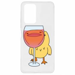 Чехол для Xiaomi Redmi Note 10 Pro Качка і келих вина - PrintSalon