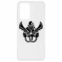 Чехол для Xiaomi Redmi Note 10 Pro Kratos silhouette - PrintSalon