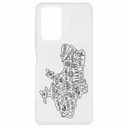 Чехол для Xiaomi Redmi Note 10 Pro Map Ukraine - PrintSalon