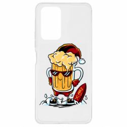 Чехол для Xiaomi Redmi Note 10 Pro New Year's beer - PrintSalon