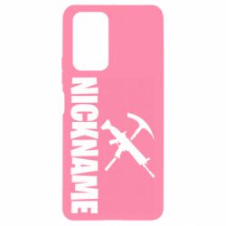 Чехол для Xiaomi Redmi Note 10 Pro Nickname fortnite weapons - PrintSalon