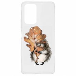 Чехол для Xiaomi Redmi Note 10 Pro Осенний ежик - PrintSalon