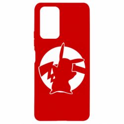 Чехол для Xiaomi Redmi Note 10 Pro Pikachu silhouette - PrintSalon