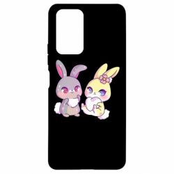 Чехол для Xiaomi Redmi Note 10 Pro Rabbits In Love - PrintSalon