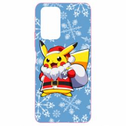 Чохол для Xiaomi Redmi Note 10 Pro Santa Claus Pikachu - PrintSalon