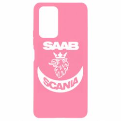 Чехол для Xiaomi Redmi Note 10 Pro Scania SAAB logo - PrintSalon