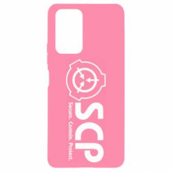Чохол для Xiaomi Redmi Note 10 Pro SCP logo text - PrintSalon