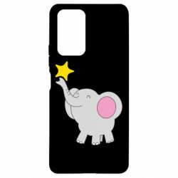 Чехол для Xiaomi Redmi Note 10 Pro Слон со звездочкой - PrintSalon