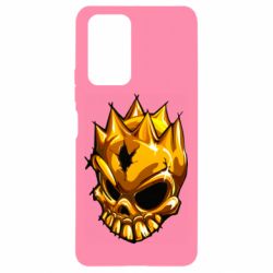 Чехол для Xiaomi Redmi Note 10 Pro Standoff - Gold Skull - PrintSalon
