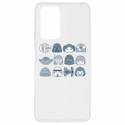 Чехол для Xiaomi Redmi Note 10 Pro Star wars icons - PrintSalon