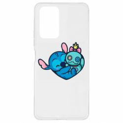 Чехол для Xiaomi Redmi Note 10 Pro Стич с куклой - PrintSalon