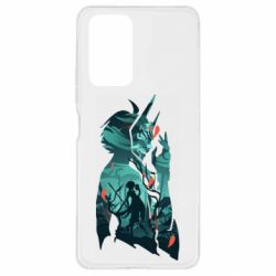 Чехол для Xiaomi Redmi Note 10 Pro Xiao silhouette - PrintSalon