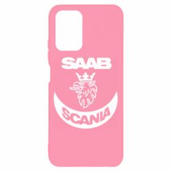Чехол для Xiaomi Redmi Note 10 4G/10s Scania SAAB logo - PrintSalon