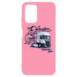 Чехол для Xiaomi Redmi Note 10 4G/10s Scania watercolor art - PrintSalon