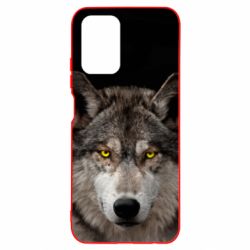 Чохол для Xiaomi Redmi Note 10 4G/10s Wolf with yellow eyes - PrintSalon
