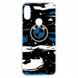 Чехол для Xiaomi Redmi Note 7 BMW logo and art background - PrintSalon