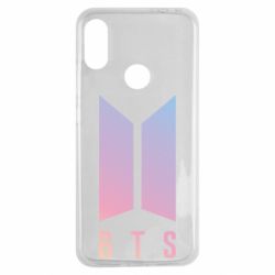 Чехол для Xiaomi Redmi Note 7 BTS gradient logo - PrintSalon